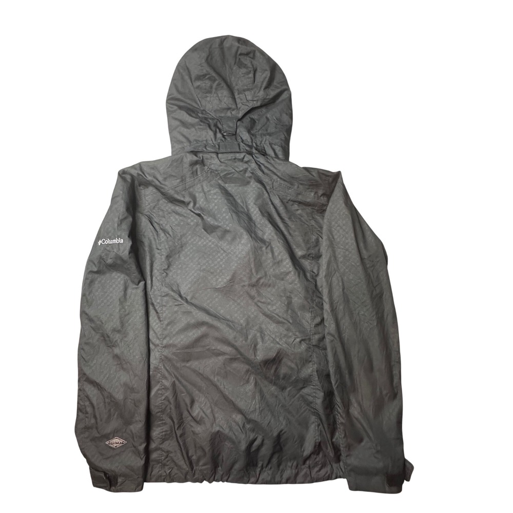 Columbia Jacket Women M Black Omni-Tech Interchange Rain Shell Waterproof SL7811